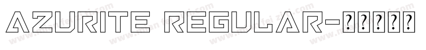 Azurite Regular字体转换